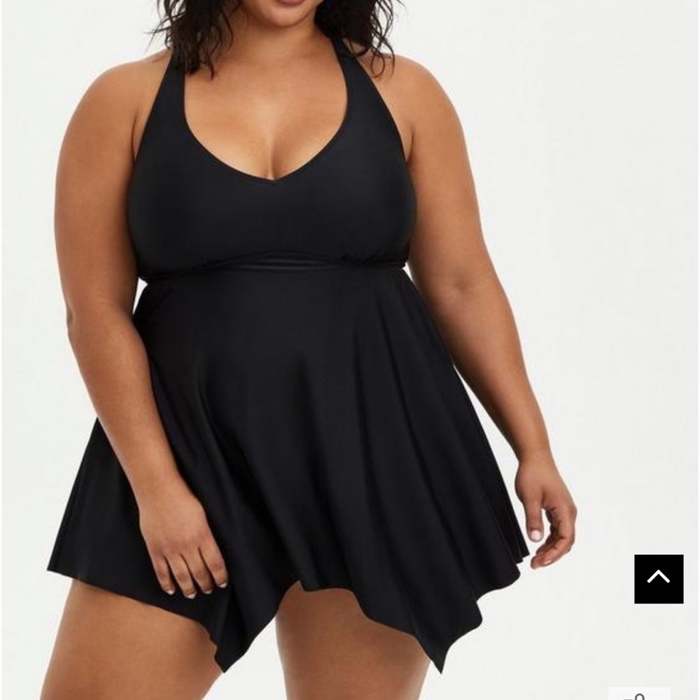 NWT size 00 medium 10 Black Hanky Hem Swim Dress